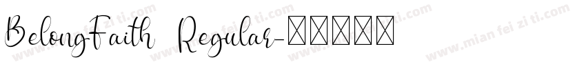 BelongFaith  Regular字体转换